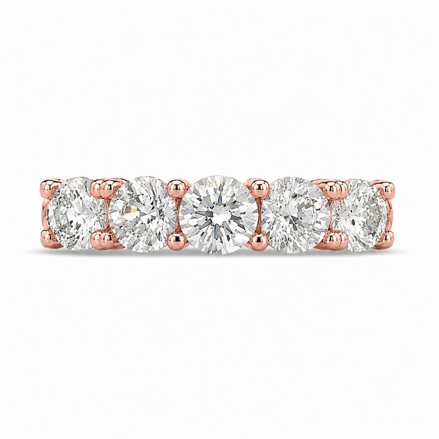 6.29 CT Lab-Grown Diamond Eternity Band in 14K White Gold (D–F / VS1–VS2)