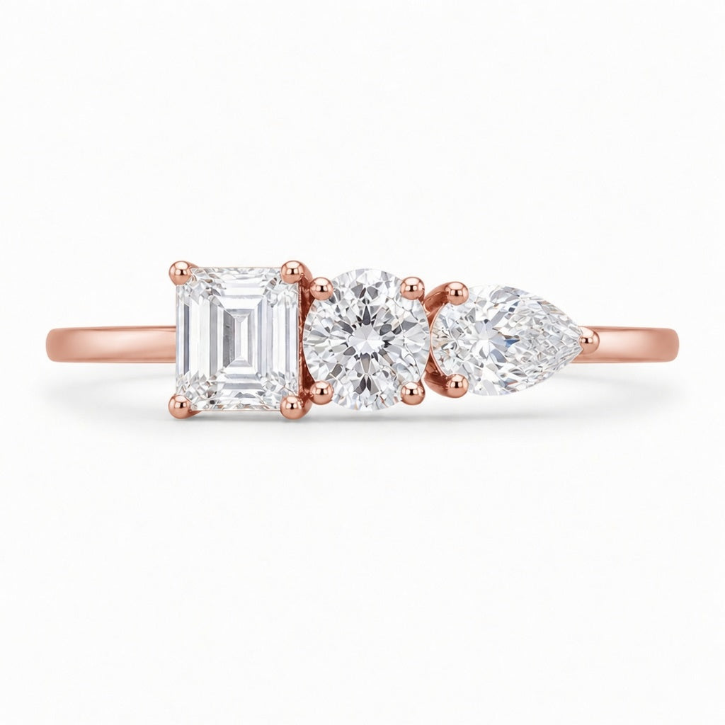 14K Solid Gold Lab-Grown Diamond Cluster Fashion Ring (1.40 CTW – D–F / VS1–VS2)