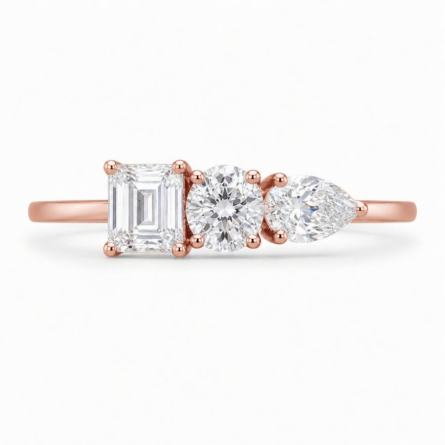 14K Solid Gold Lab-Grown Diamond Cluster Fashion Ring (1.40 CTW – D–F / VS1–VS2)