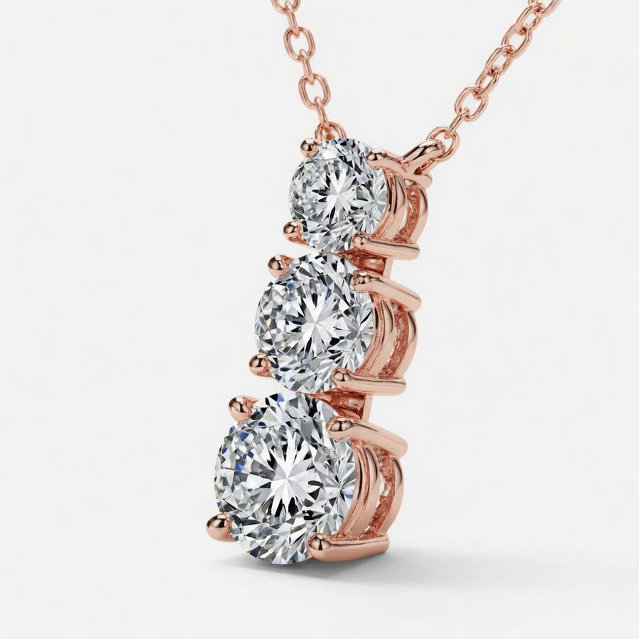14K White Gold Boundless Ascending Lab-Grown Diamond Pendant (1.50 CTW – D–F / VS1–VS2)