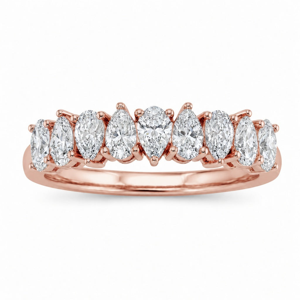 1.00 CT Lab-Grown Diamond Stackable Ring in 14K White Gold (D–F / VS1–VS2)