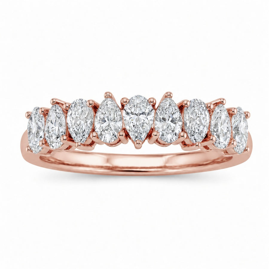 1.00 CT Lab-Grown Diamond Stackable Ring in 14K White Gold (D–F / VS1–VS2)