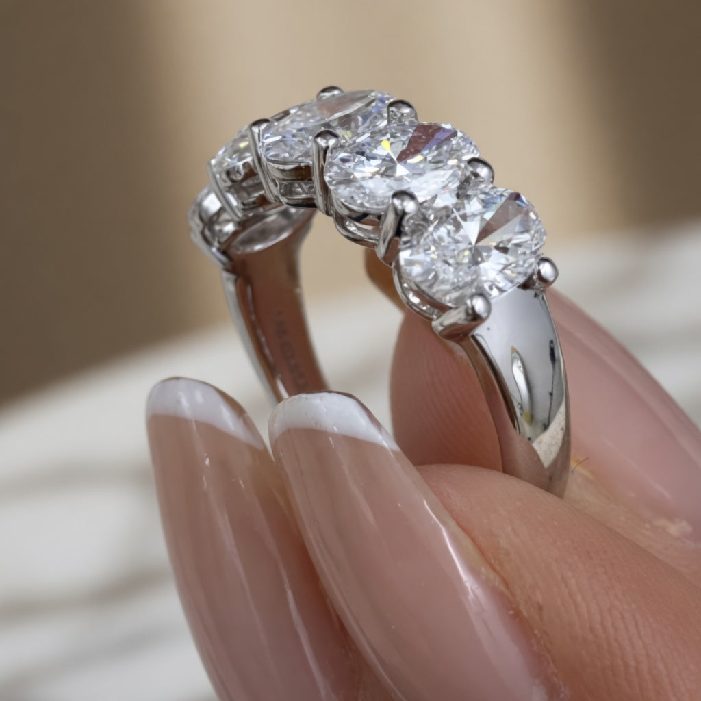 2.70 CT Lab-Grown Diamond Fashion Ring in 14K White Gold (D–F / VS1–VS2)