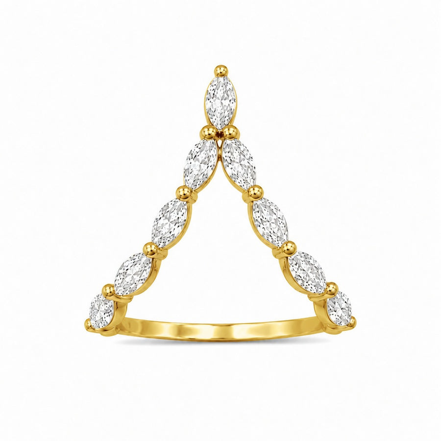 1.30 CT Round Lab-Grown Diamond Statement Ring in 14K White Gold (D–F / VS1–VS2)