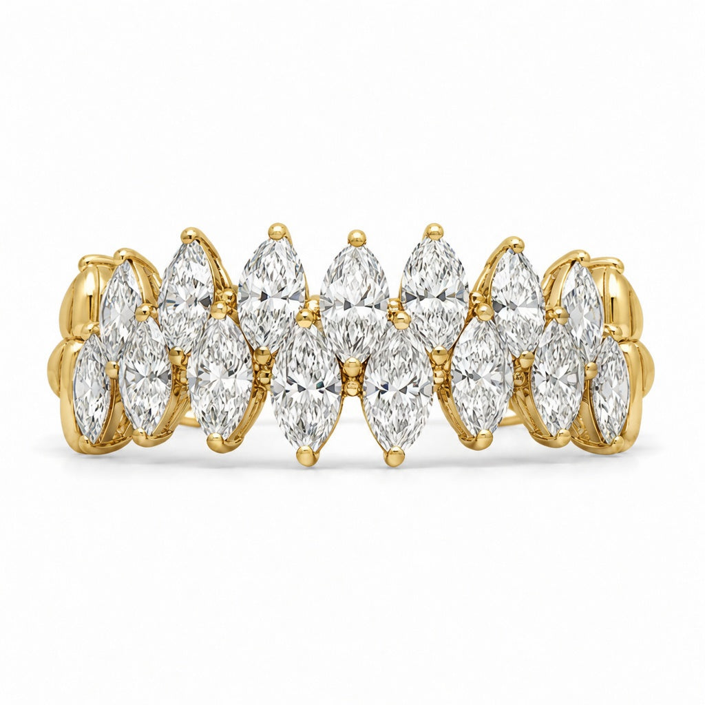 3.20 CT Lab-Grown Diamond Prong Ring in 14K White Gold (D–F / VS1–VS2)