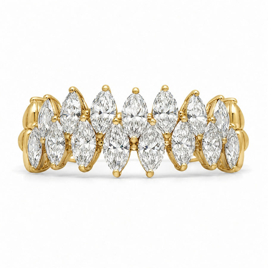 3.20 CT Lab-Grown Diamond Prong Ring in 14K White Gold (D–F / VS1–VS2)