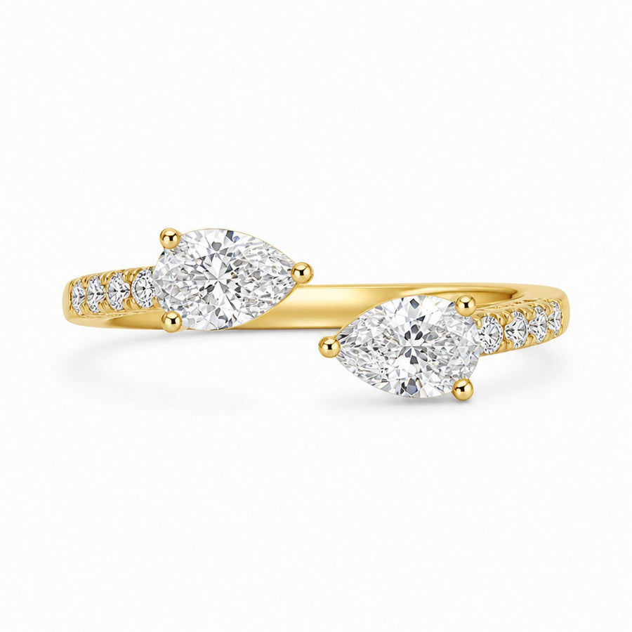 1.10 CT Round Lab-Grown Diamond Statement Ring in 14K Rose Gold (D–F / VS1–VS2)