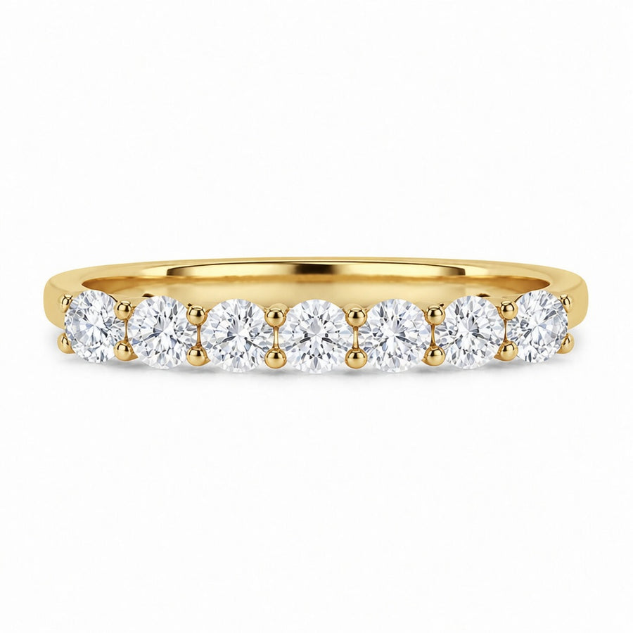 14K White Gold Lab-Grown Diamond Wedding Band (1.25 CTW – D–F / VS1–VS2)