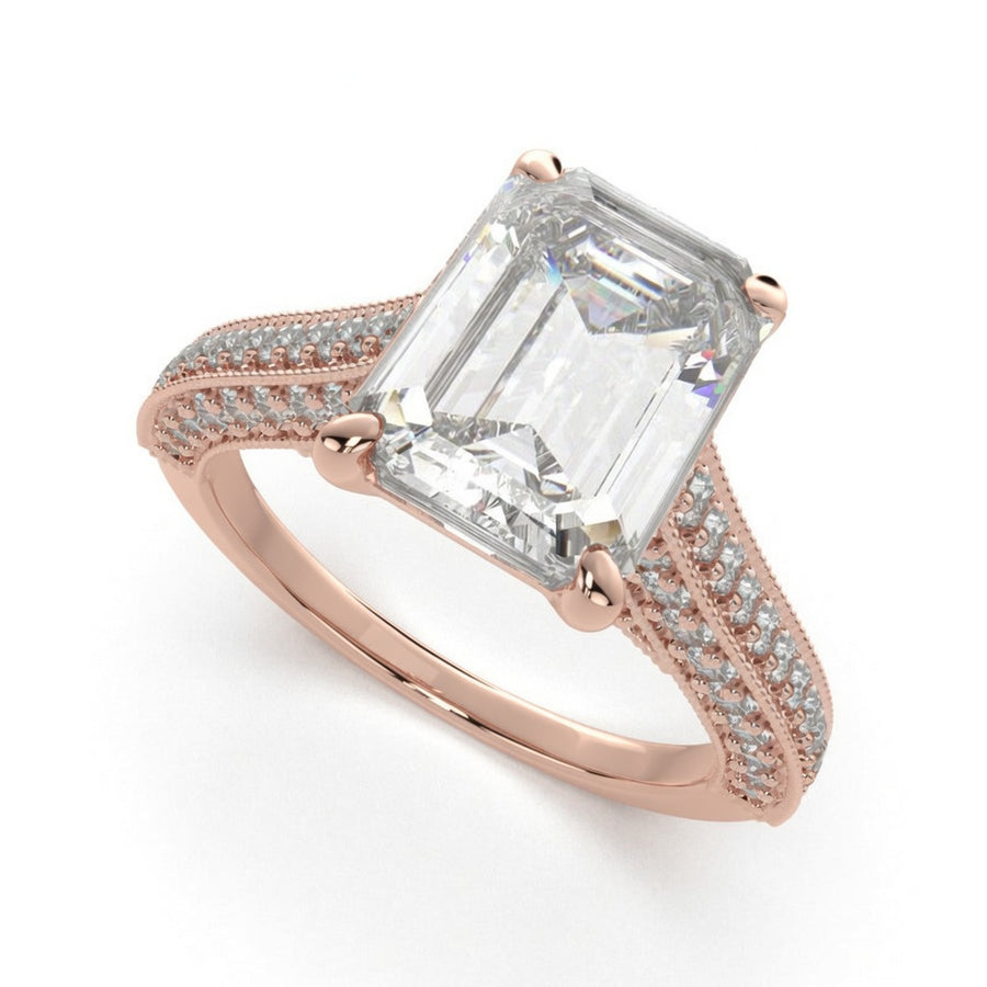 Martina 4.75 Carat Radiant Cut Pave Engagement Ring