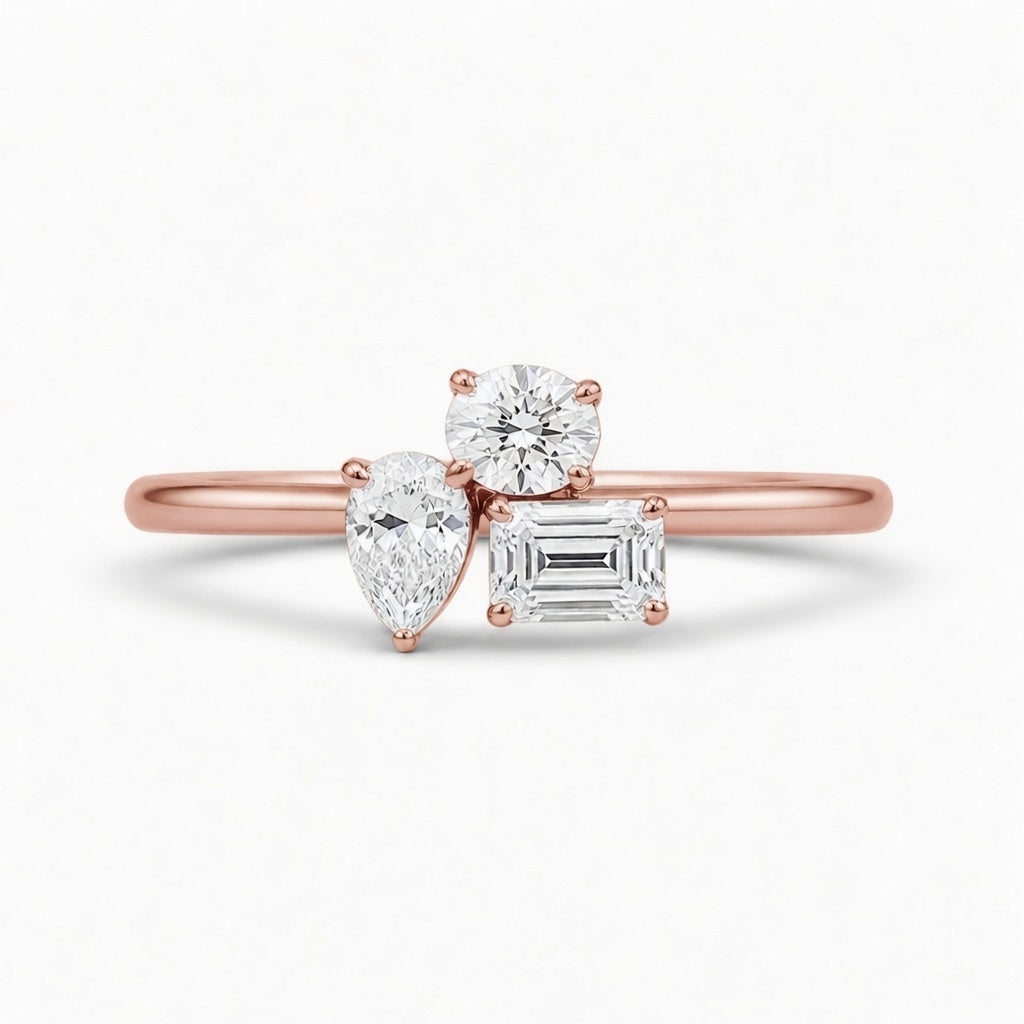 14K Gold Lab-Grown Diamond Fashion Ring (1.30 CTW – D–F / VS1–VS2)