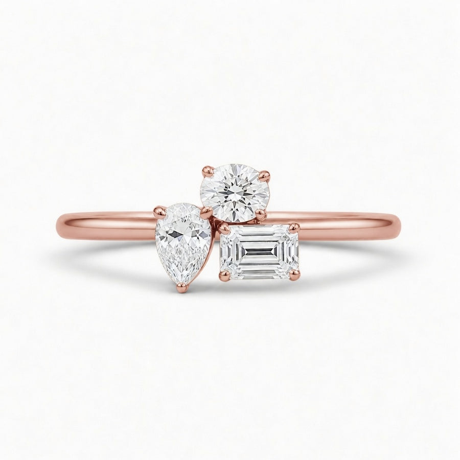 14K Gold Lab-Grown Diamond Fashion Ring (1.30 CTW – D–F / VS1–VS2)