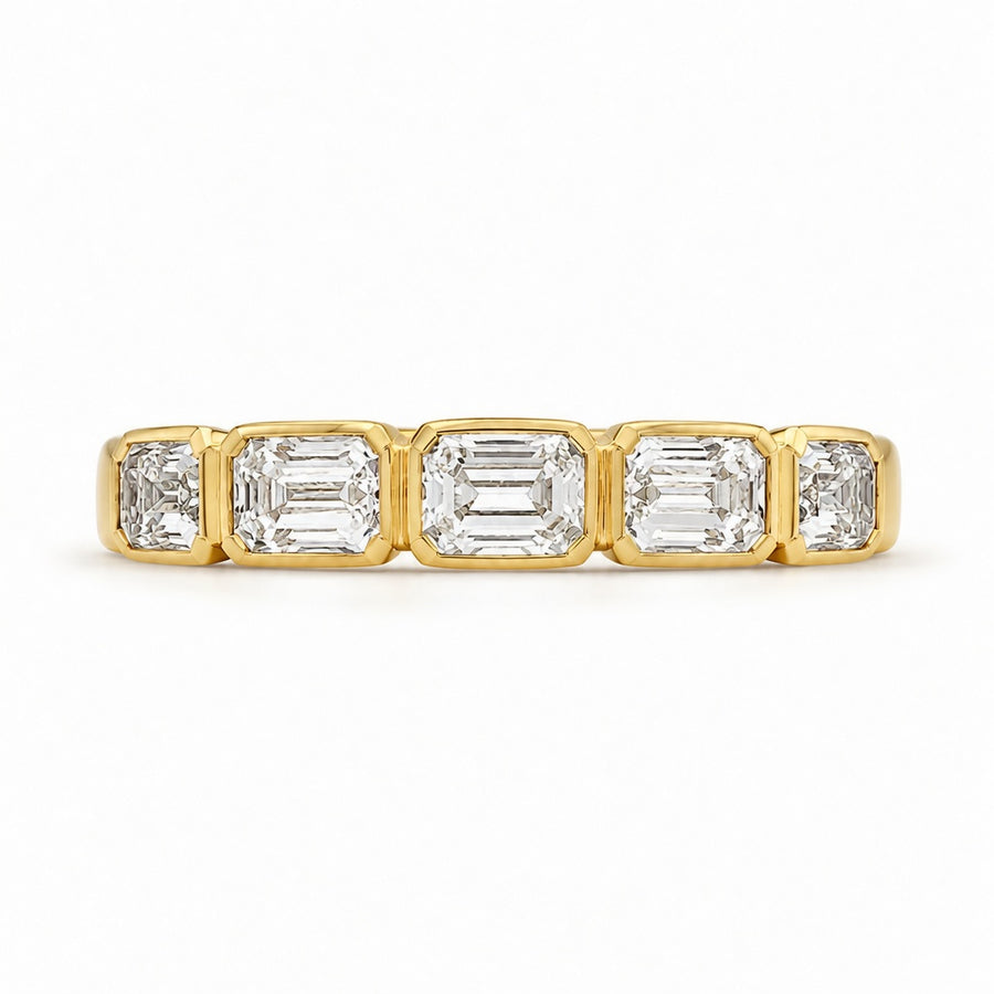 1.10 CT Lab-Grown Diamond Stackable Fashion Ring in 14K White Gold (D–F / VS1–VS2)