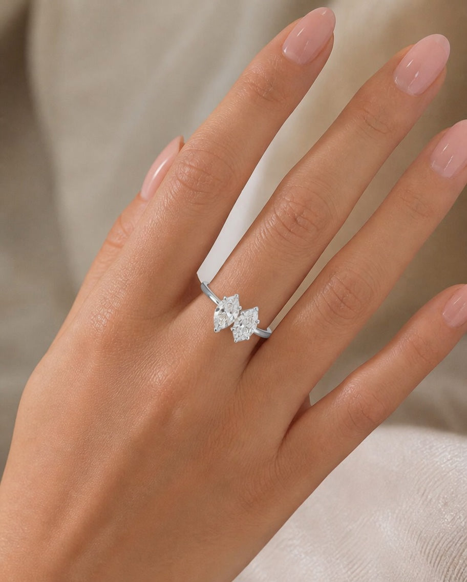 14K Gold Lab-Grown Diamond Fashion Ring (1.30 CTW – D–F / VS1–VS2)