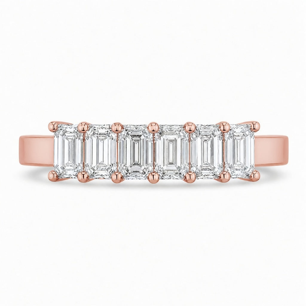 1.16 CT Lab-Grown Diamond Stackable Ring in 14K White Gold (D–F / VS1–VS2)
