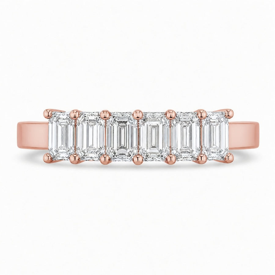 1.16 CT Lab-Grown Diamond Stackable Ring in 14K White Gold (D–F / VS1–VS2)
