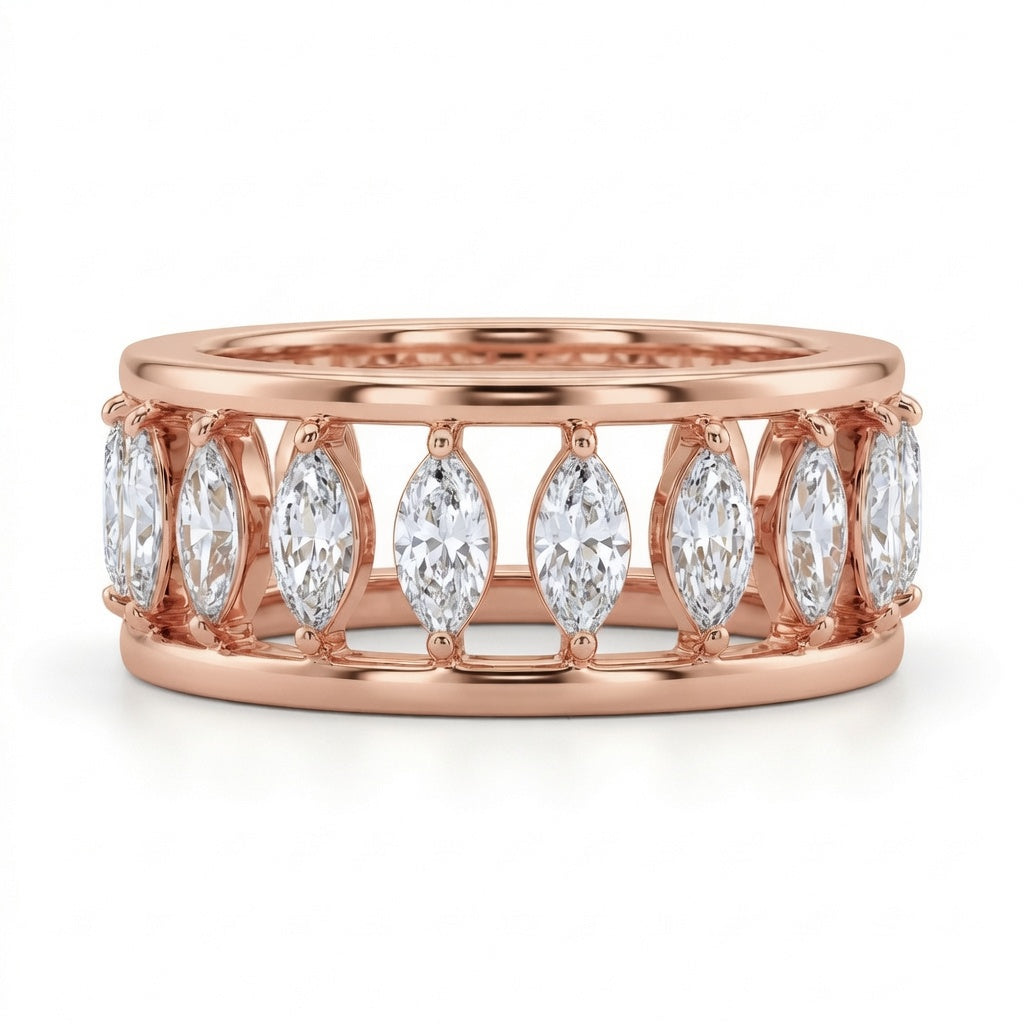 2.02 CT Lab-Grown Diamond Band Ring in 14K White Gold (D–F / VS1–VS2)