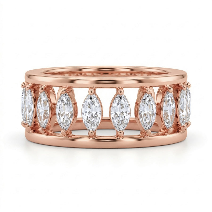 2.02 CT Lab-Grown Diamond Band Ring in 14K White Gold (D–F / VS1–VS2)