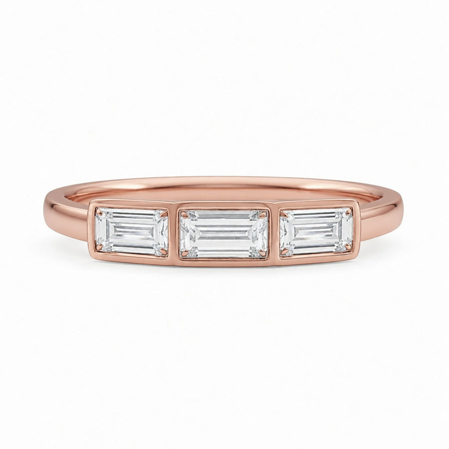 1.00 CT Lab-Grown Diamond Wedding Band Ring in 14K White Gold (D–F / VS1–VS2)