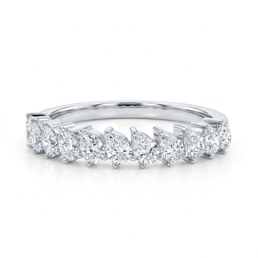 1.00 CT Lab-Grown Diamond Stackable Ring in 14K White Gold (D–F / VS1–VS2)