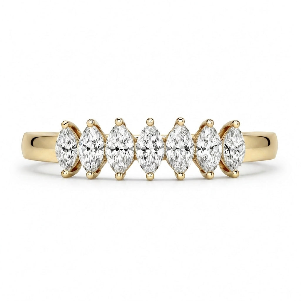 1.00 CT Lab-Grown Diamond Stackable Ring in 14K White Gold (D–F / VS1–VS2)