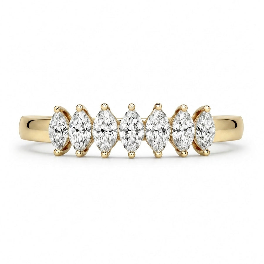 1.00 CT Lab-Grown Diamond Stackable Ring in 14K White Gold (D–F / VS1–VS2)