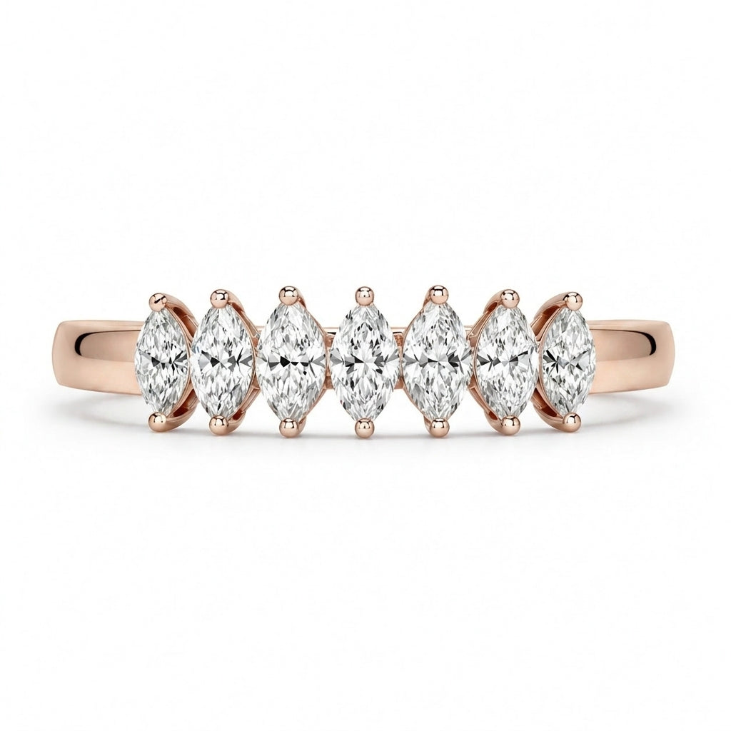 1.00 CT Lab-Grown Diamond Stackable Ring in 14K White Gold (D–F / VS1–VS2)