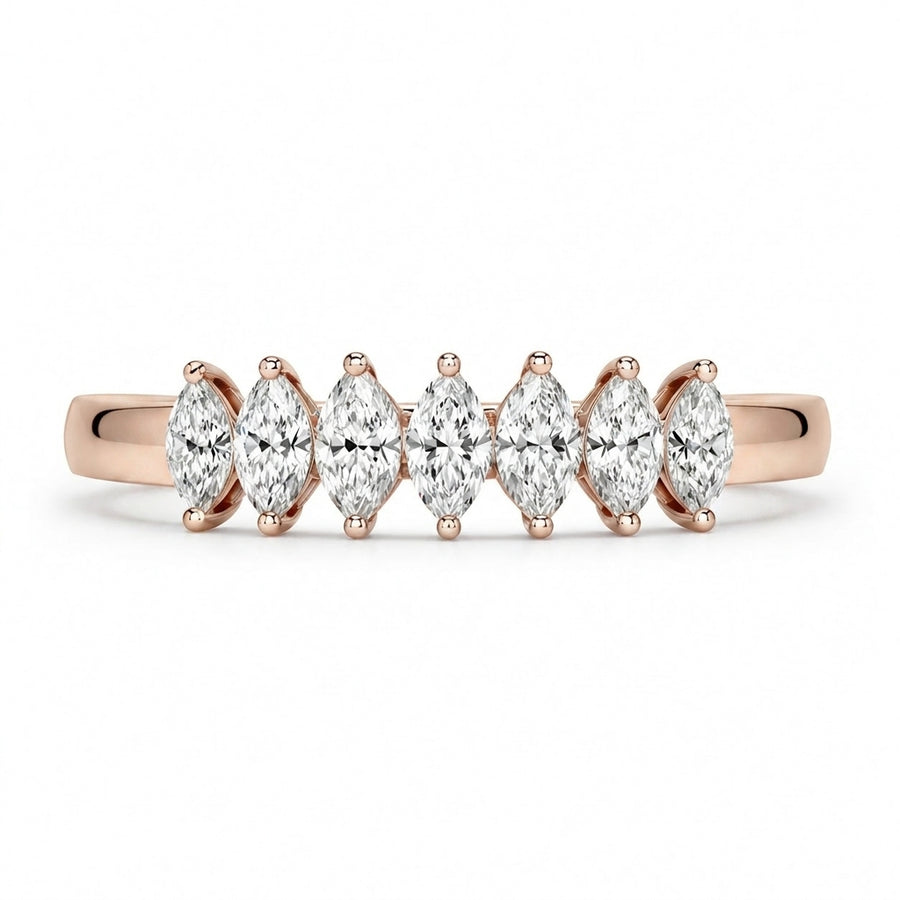 1.00 CT Lab-Grown Diamond Stackable Ring in 14K White Gold (D–F / VS1–VS2)
