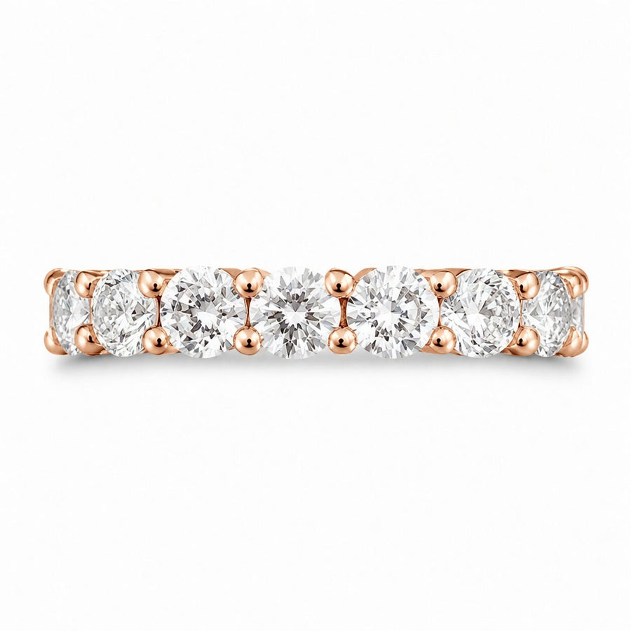3.54 CT Lab-Grown Diamond Eternity Band in 14K White Gold (D–F / VS1–VS2)