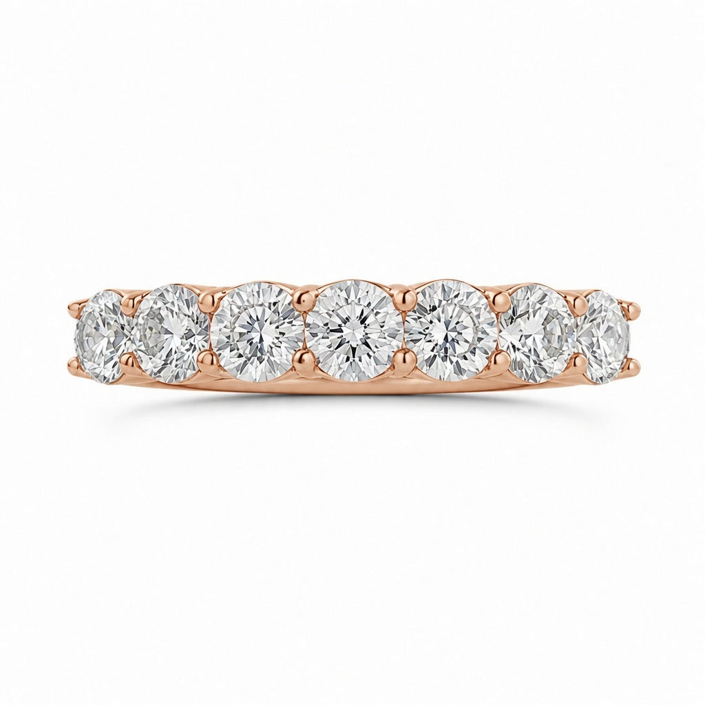 2.58 CT Lab-Grown Diamond Eternity Ring in 14K White Gold (D–F / VS1–VS2)