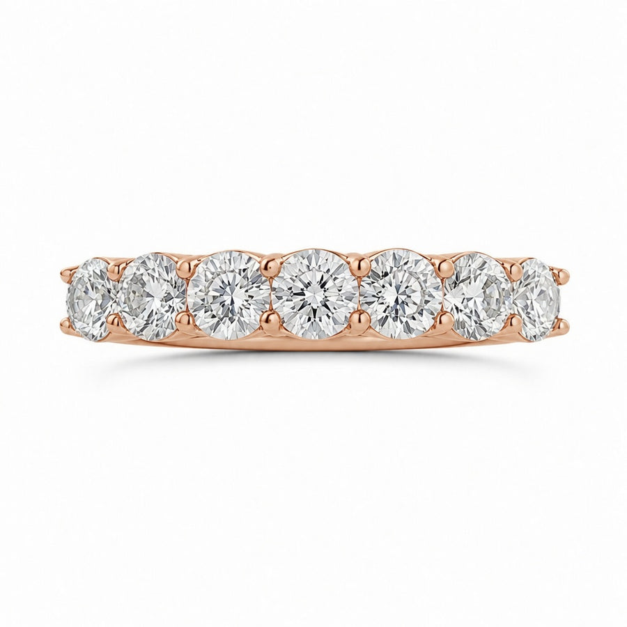 2.58 CT Lab-Grown Diamond Eternity Ring in 14K White Gold (D–F / VS1–VS2)