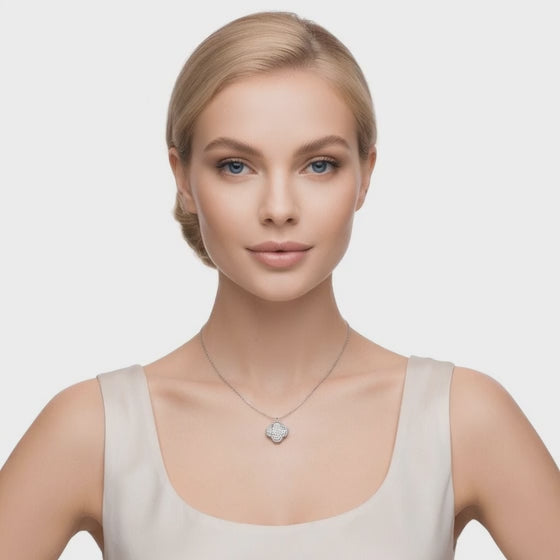 2 Ct Round Cut Diamond Pendant Necklace VS1 D-F White Gold 14k