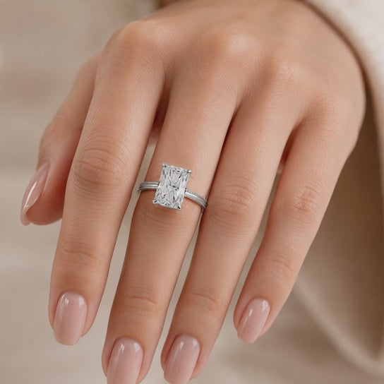 Camilla 1 Carat Radiant Cut Solitaire Engagement Ring
