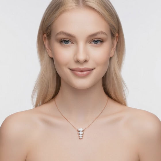 1.3 Ct Marquise Cut Diamond Pendant Necklace VS1 D-F White Gold 14k