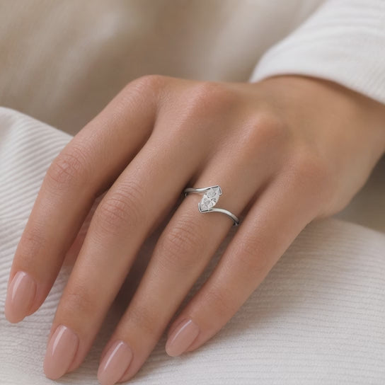14K Gold Lab-Grown Diamond Fashion Ring (0.90 CTW – D–F / VS1–VS2)