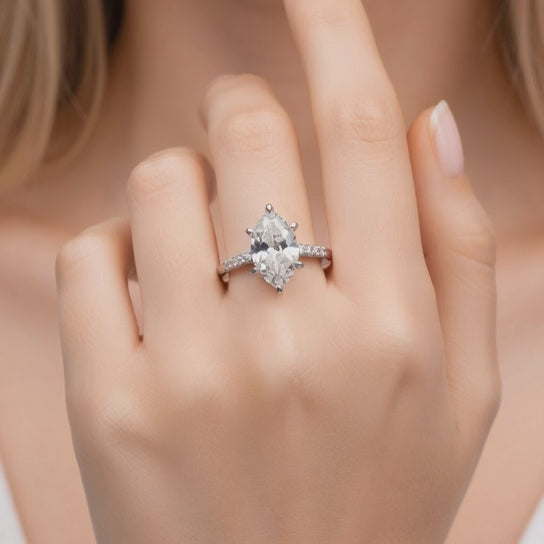 Federica 1.4 Carat Marquise Cut 4 Prong Engagement Ring