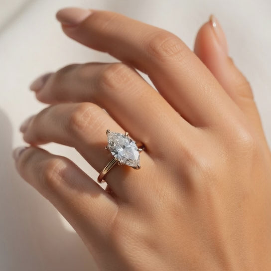 Juliana 3 Carat Marquise Cut Classic Solitaire Engagement Ring