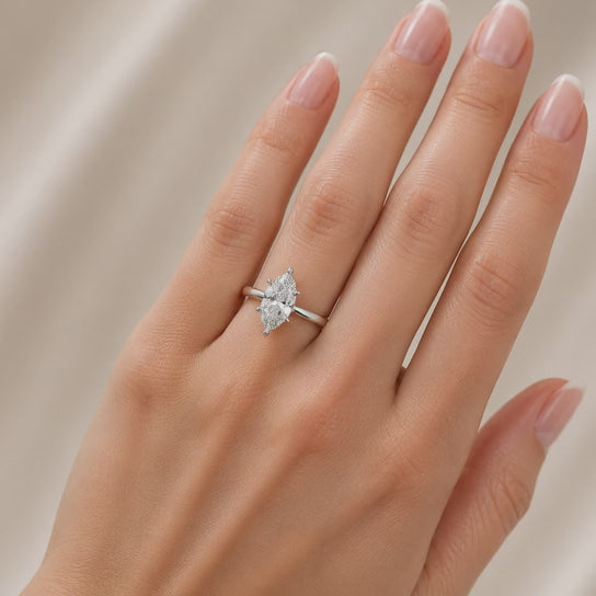 Juliana  Marquise Cut Classic Solitaire Engagement Ring
