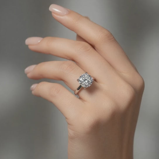 Juliana 1 Carat Round Cut Classic Solitaire Engagement Ring