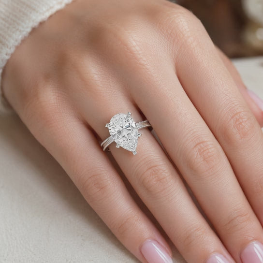 Camilla 1 Carat Pear Cut Solitaire Engagement Ring