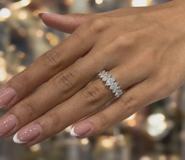 1.40 CT Lab-Grown Diamond Band Ring in 14K White Gold (D–F / VS1–VS2)