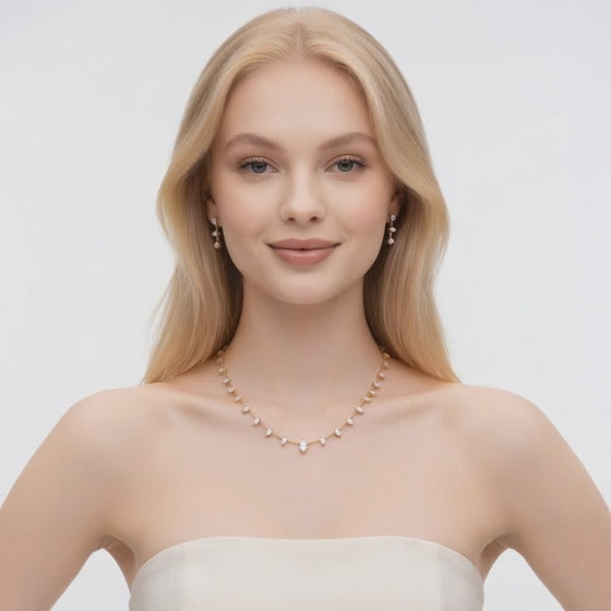 1.9 Ct Marquise Cut Diamond Chain Necklace VS1 D-F White Gold 14k