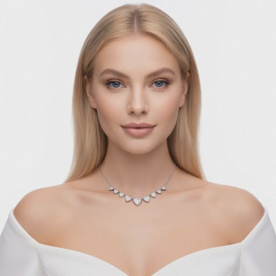 0.8 Ct Round Cut Diamond Pendant Necklace VS1 D-F White Gold 14k