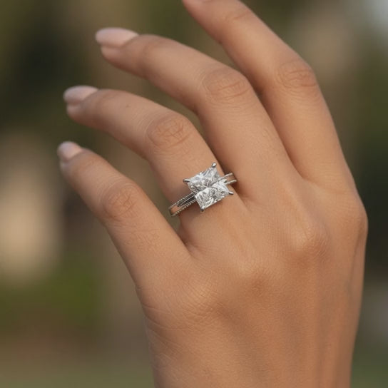 Camilla 1 Carat Princess Cut Solitaire Engagement Ring
