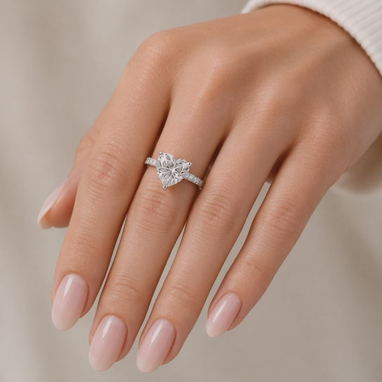  VS1 D Lab Grown Diamond Solitaire Round Ring