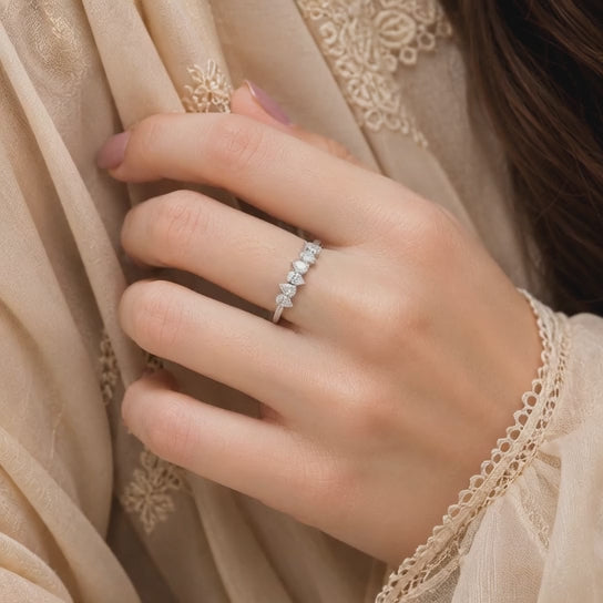 2.72 CT Lab-Grown Diamond Stackable Ring in 14K White Gold (D–F / VS1–VS2)