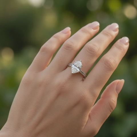 Camilla 2 Carat Marquise Cut Solitaire Engagement Ring