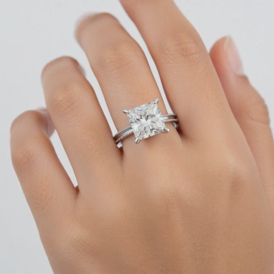 Camilla 2 Carat Princess Cut Solitaire Engagement Ring