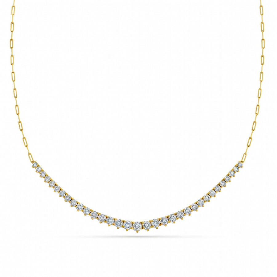2.25 Ct Round Cut Diamond Chain Necklace VS1 D-F White Gold 14k