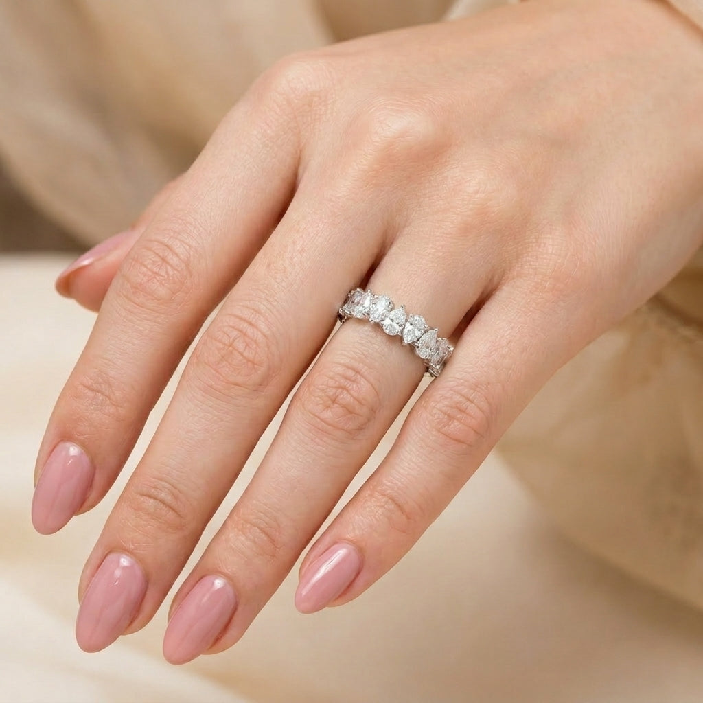 2.72 CT Lab-Grown Diamond Stackable Ring in 14K White Gold (D–F / VS1–VS2)