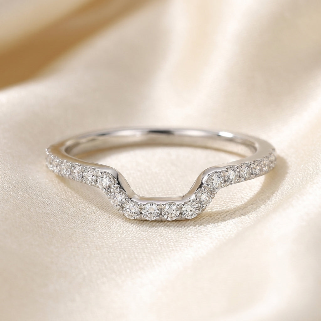 1.25 CT Round Lab-Grown Diamond 2PCS Halo Bridal Set in 14K White Gold – Square Halo Wedding Ring Design